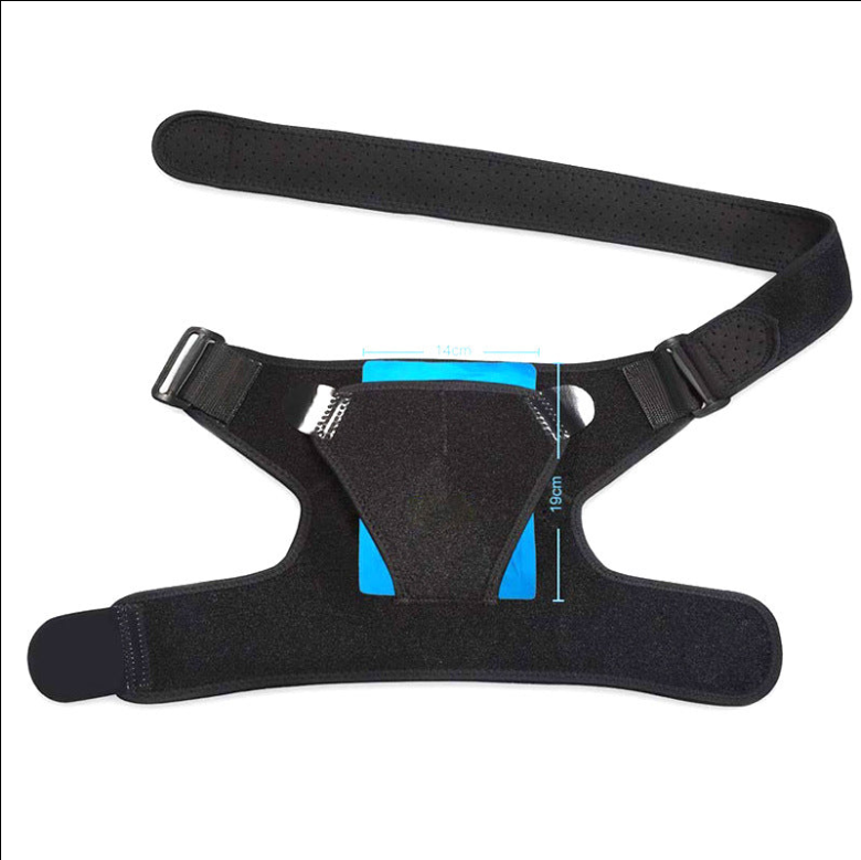 Shoulder brace flat — adjustable strap detail